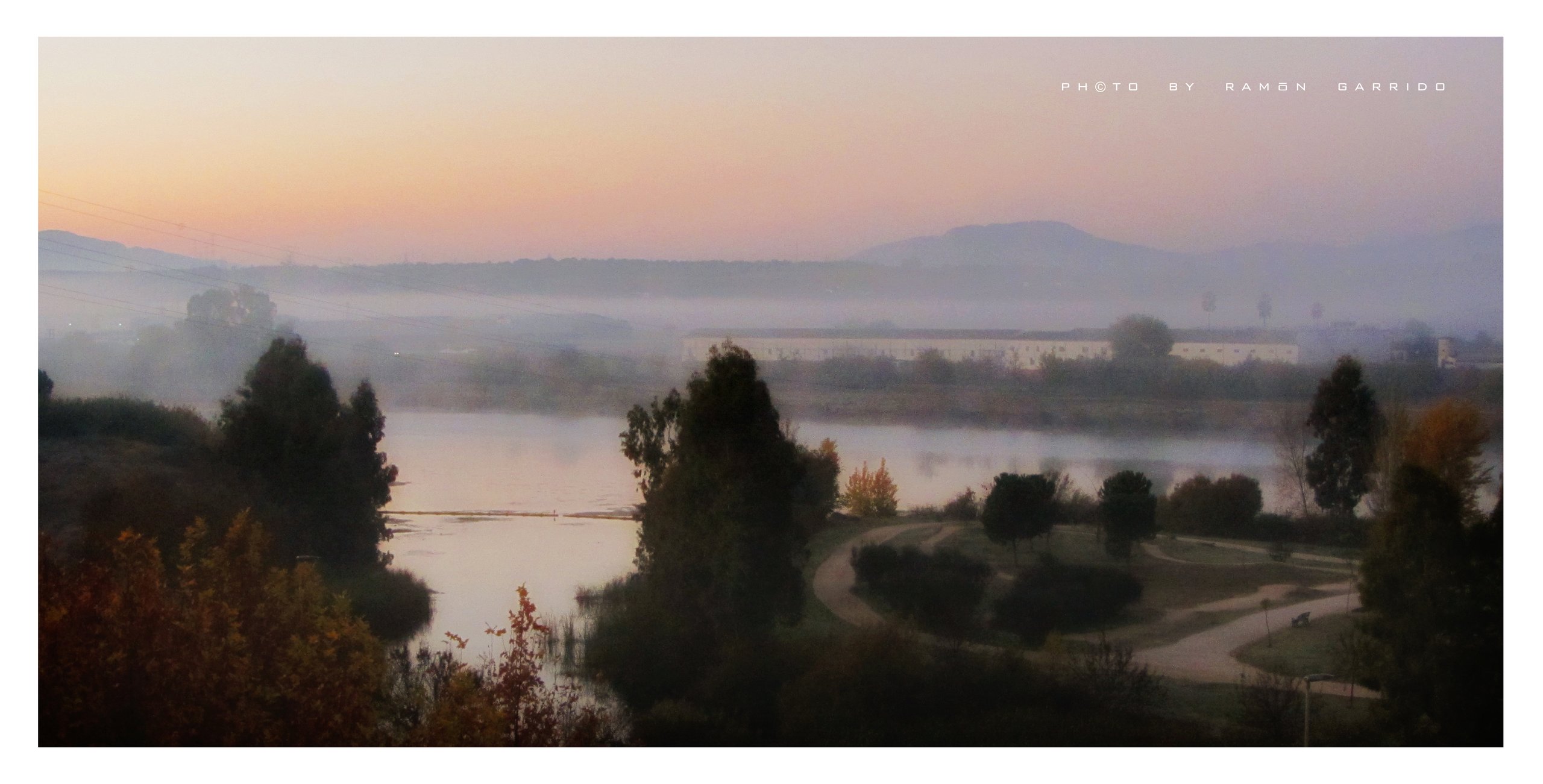 Mérida Panorámica Amanecer Nieblas Guadiana día 5